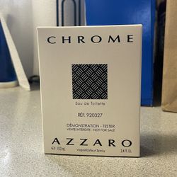 Azzaro Chrome Cologne 3.4 fl oz Tester in Box