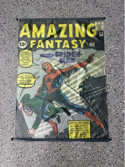 Marvel Spider-Man Fan Lot - Wall Scroll Poster & Keychains (New)