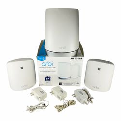 NETGEAR Orbi AX3000 Tri-Band Mesh WiFi 6 System 3-Pack RBK653-100NAS - White