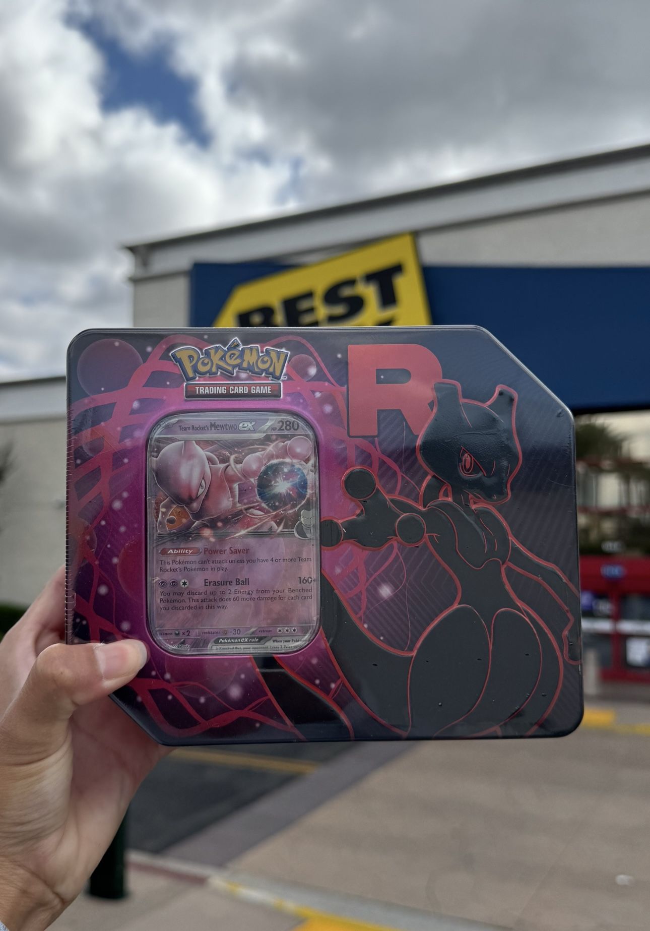 Team Rockets Mewtwo Ex Tin