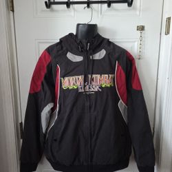 Mortal Konbat Klassic Logo Windbreaker Large NWT (X)