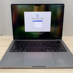 $750, 2021 14” MacBook Pro, M1 PRO/512GB/16GB RAM, $2125 original retail