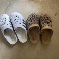 Crocs And Adidas Womens Size 8 And 9