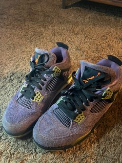 WMNS Air Jordan 4 Retro Canyon Purple/safety Orange Violet Canon/orange Securite