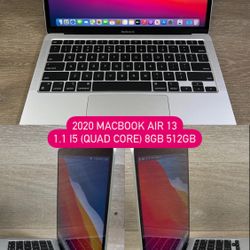2020 Macbook Air 13 1.1Ghz i5 Quad Core 8GB 512GB