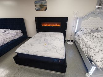 Fireplace Blutooth Speaker Bed