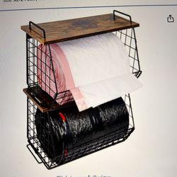 trash bag holder wall mounted garbage bag dispenser.