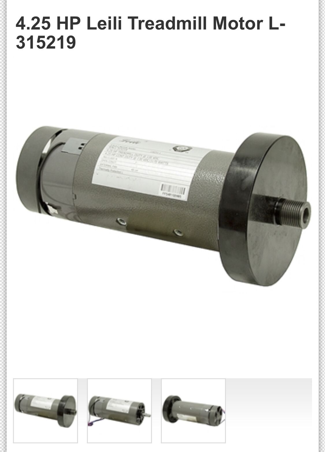 4.25 HP Leili Treadmill Motor L 315219 for Sale in Orlando FL OfferUp