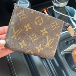 Authentic Louis Vuitton Monogram Wallet Card Holder Zipper