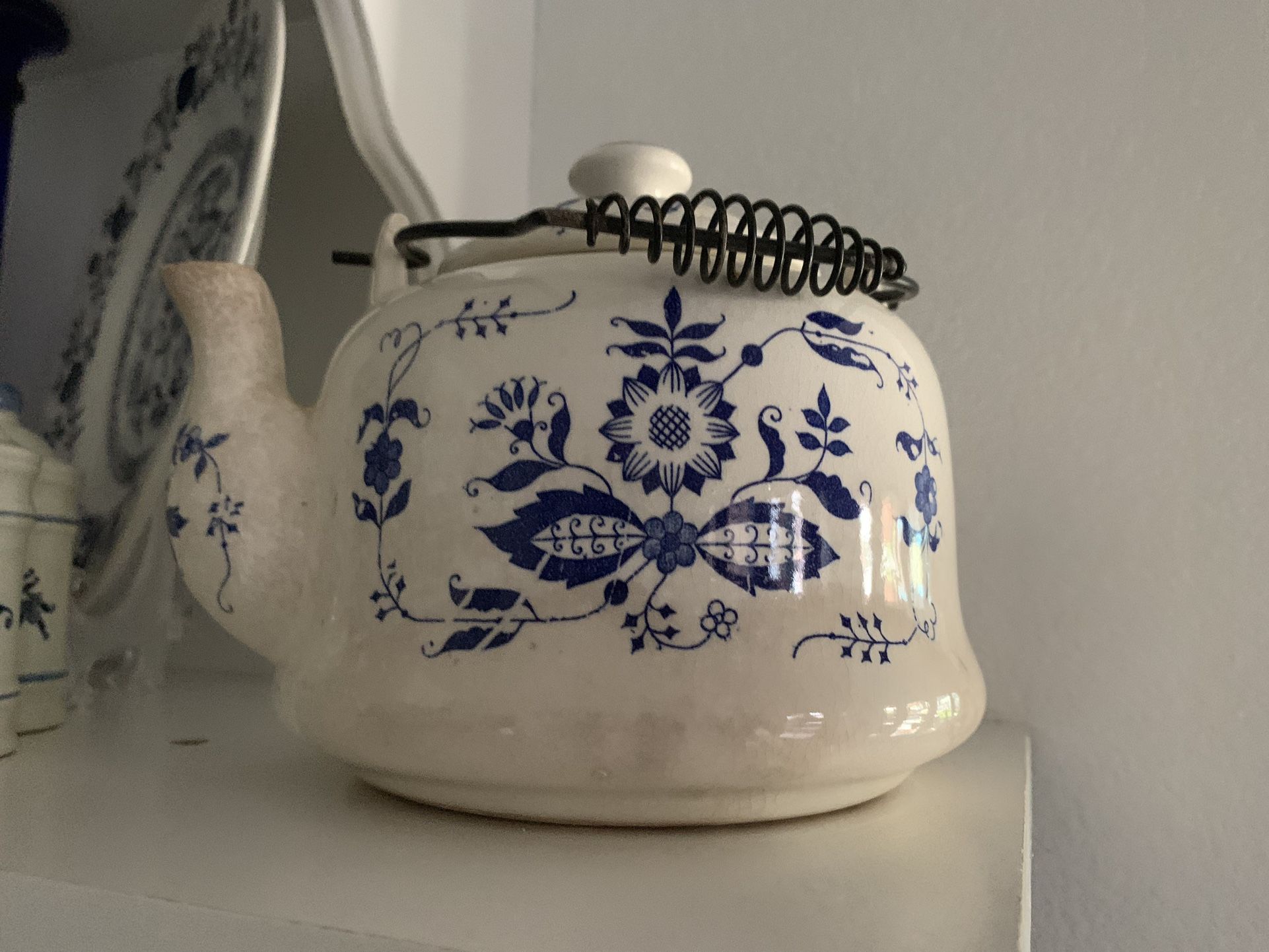 Blue Onion Teapot