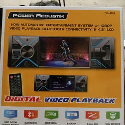Power Acoustik Bluetooth car stereo with remote control brand new in the box