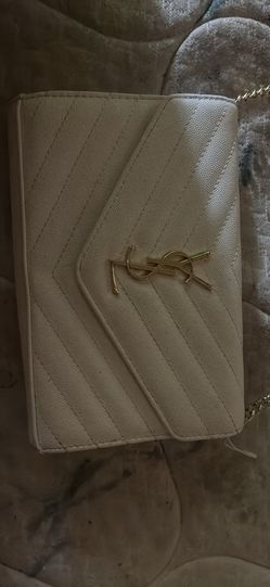 Saint Laurent classic Casandre chain wallet