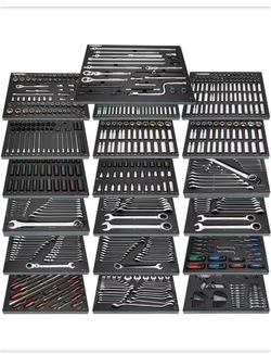 NEW IN BOX Shop Husky 1025-Piece SAE/Metric Master Mechanics Tool set with Impact Sockets and Foam Storage Trays