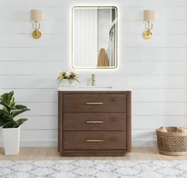 Miseno
Porto 36" Free Standing Single Basin Vanity Set with Cabinet and Quartz Vanity Top