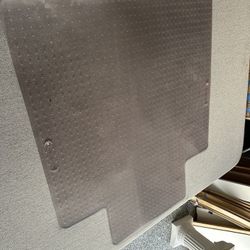 Chair mat for carpet — 41x45 inches