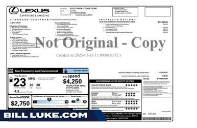 2025 Lexus IS 350