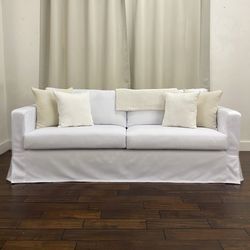 Delivery - Reupholstered Cloud White KARLSTAD Sofa