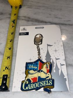 New Walt Disney Park Carousels Metal Keychain