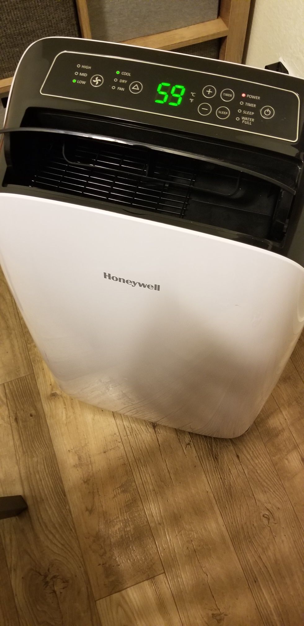 Honeywell 9000 BTU portable AC, dehumidifier and fan