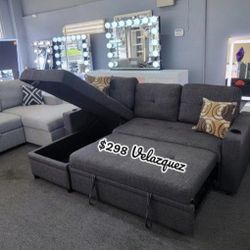 ✅️✅️Convertible Sectional
Reversible Convertible Sectional W/Cup Holders & Storage✅️✅️