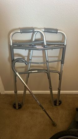 Walker and walker stick