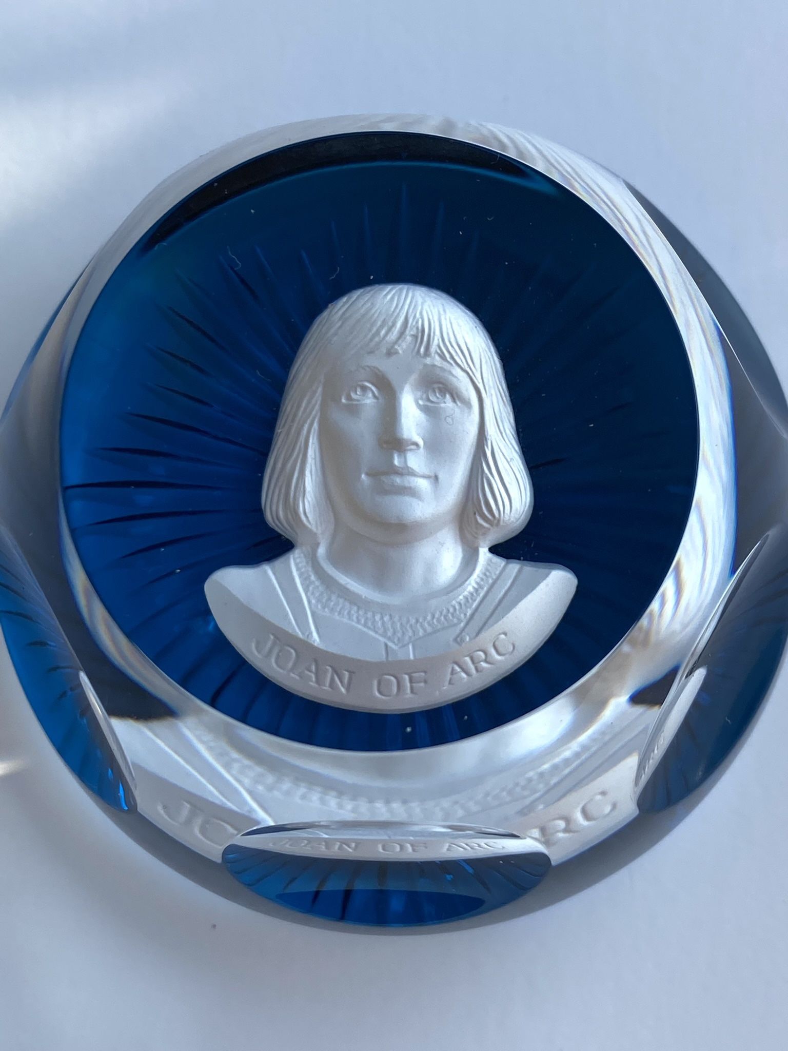 Baccarat 1976 Joan Of Arc Paperweight
