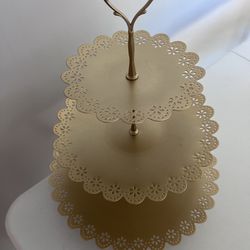 3 Tier Gold Dessert/Pastry Display