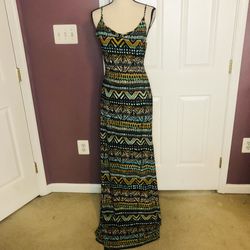 Tribal print maxi dress