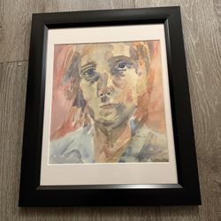 Xiao Han Watercolor Of Woman 13x19