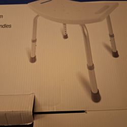 White Shower Seat. Never Used. No Tools To Set Up