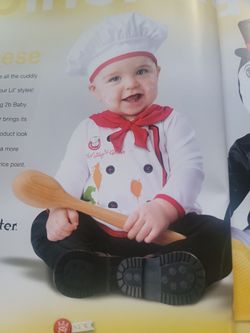 Infant chef, Halloween costume size 12/18 months.