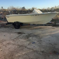 Boat With Trailer And Motor