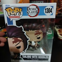Brand New Demon Slayer Tanjiro With Noodles #1304 Funko Pop 