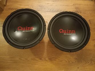 Read Description 2 12" Quinn Acoustics Car Stereo Subs 