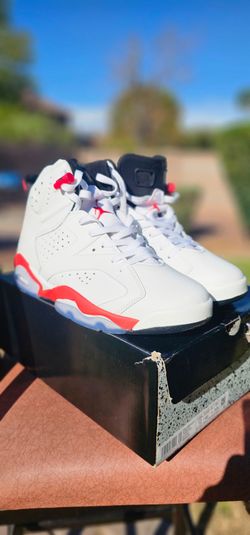 Air Jordan 6 White Infrared Sneakers sz 12