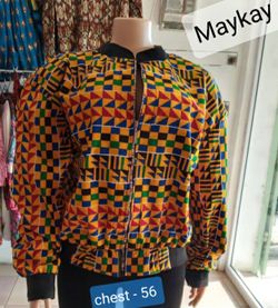 African print unisex bomber jacket - chest 56