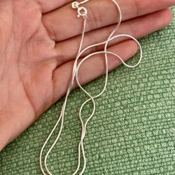 925 Silver Mouse Tail Silver Chain Sterling Silver 50cm 