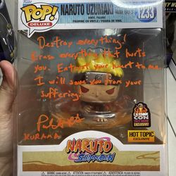 Autographed Naruto Pop JSA Certified