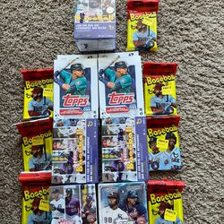 Baseball Cards Packs And Boxes Lot 