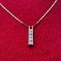 10K Yellow Gold Chain with 14K Yellow Gold & Cubic Zirconia Pendant