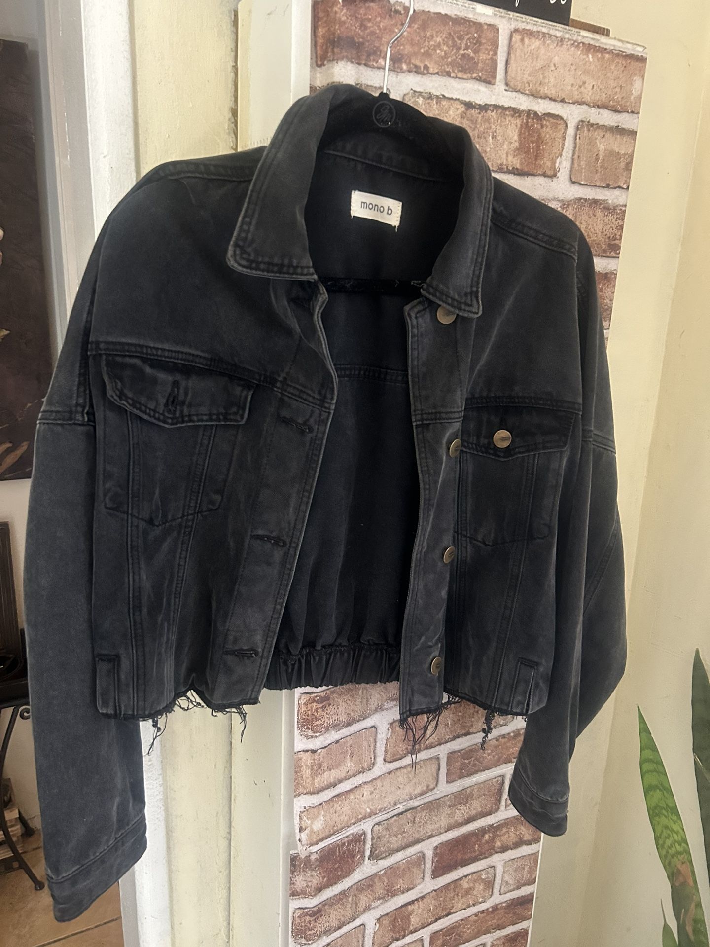 Black Jacket Size L Semi New