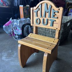 Vintage Wood Time Out Chair