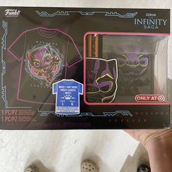Infinity Saga Funko With Large T-shirt And Pop