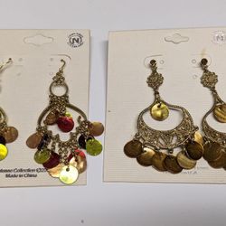 Mother of Pearl Earrings Two Pairs 