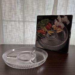 Vintage Mikasa Diamond Fire Relish Tray