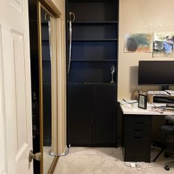 Billy Bookcase + Extensions With Doors