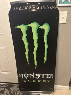 Huge Monster Energy Drink Promotional Sign 