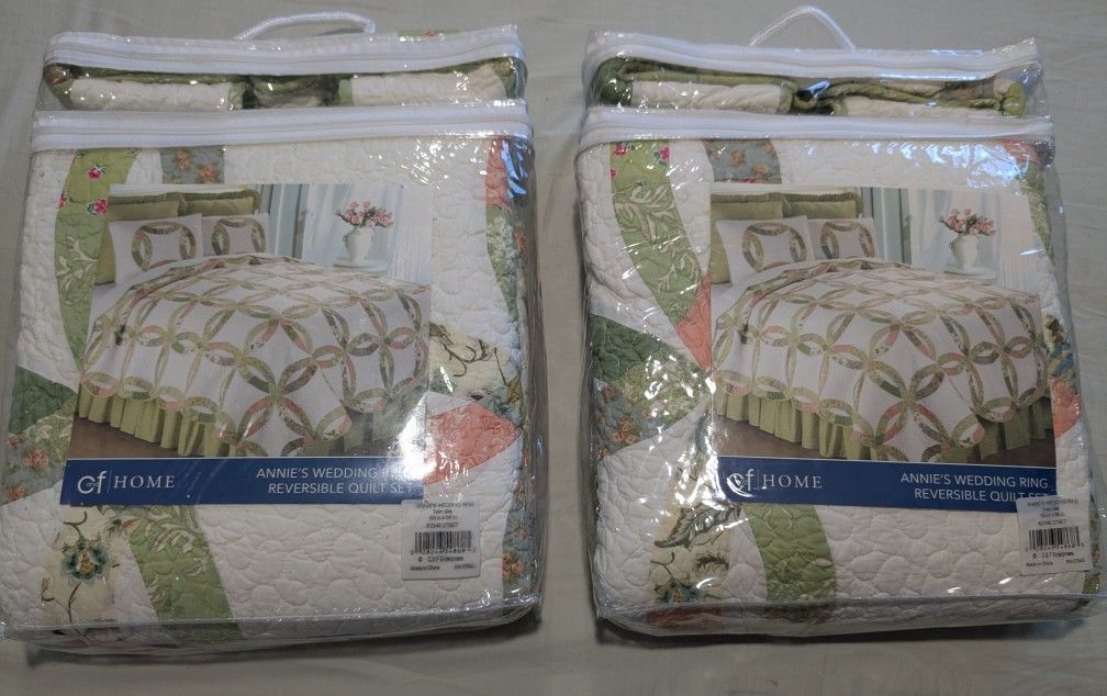 Annie's Wedding Ring Reversible Quilt Sets