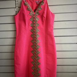 Lily Pulitzer Hot Pink  Dress- Size 4