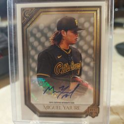 Miguel Yajure Autographed Baseball Card!!